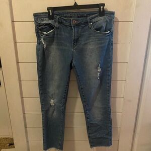 ARTICLES OF SOCIETY jeans low rise full length distressed